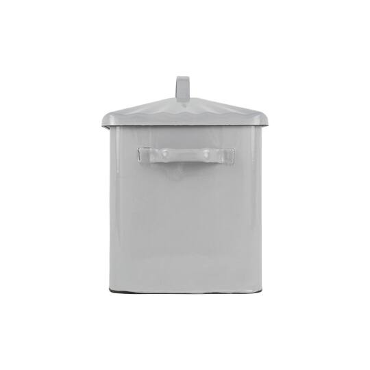Hello Honey® Enameled Metal Distressed "BREAD" Box with Lid